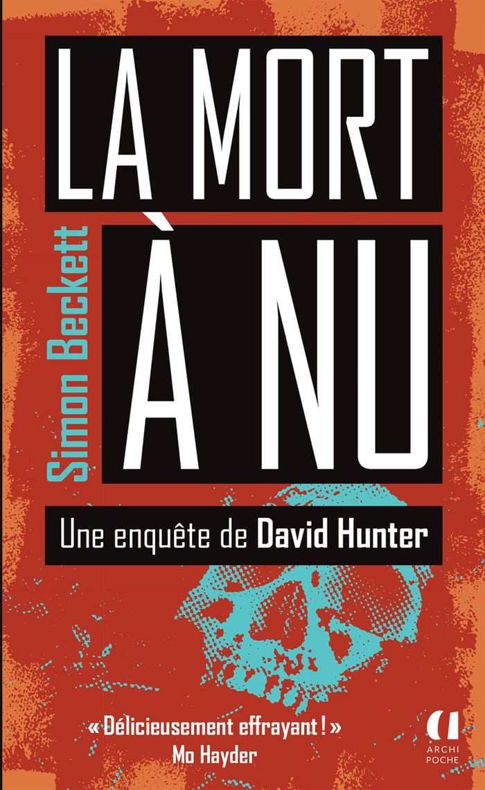 Couverture du livre « La mort à nu » de Simon Beckett, librairie Les Contes Infusés à Corte