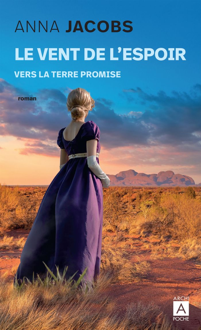 Couverture du livre « Vers la terre promise » de Anna Jacobs, librairie Les Contes Infusés à Corte
