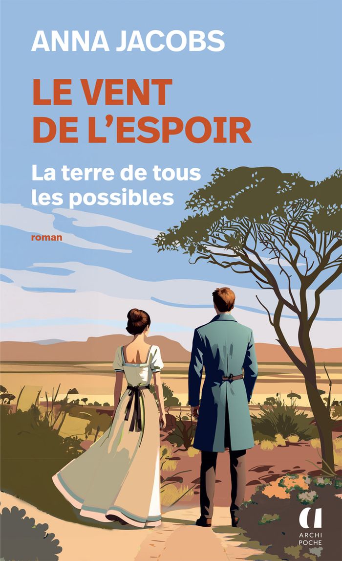 Couverture du livre « Le vent de l'espoir » de Anna Jacobs, librairie Les Contes Infusés à Corte