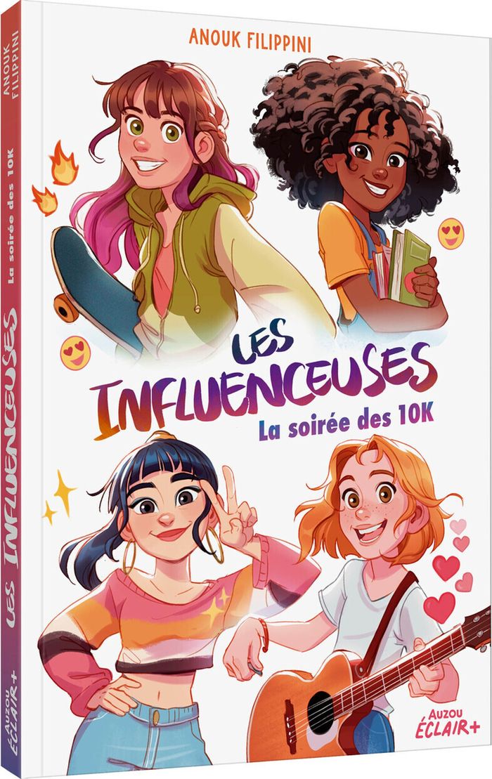 Couverture du livre « LES INFLUENCEUSES - TOME 01 LA SOIREE DES 10K - VOL01 » de Anouk Filippini, librairie Les Contes Infusés à Corte