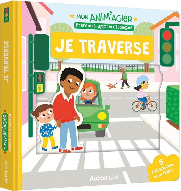 Couverture du livre « MON ANIM'AGIER - JE TRAVERSE », librairie Les Contes Infusés à Corte
