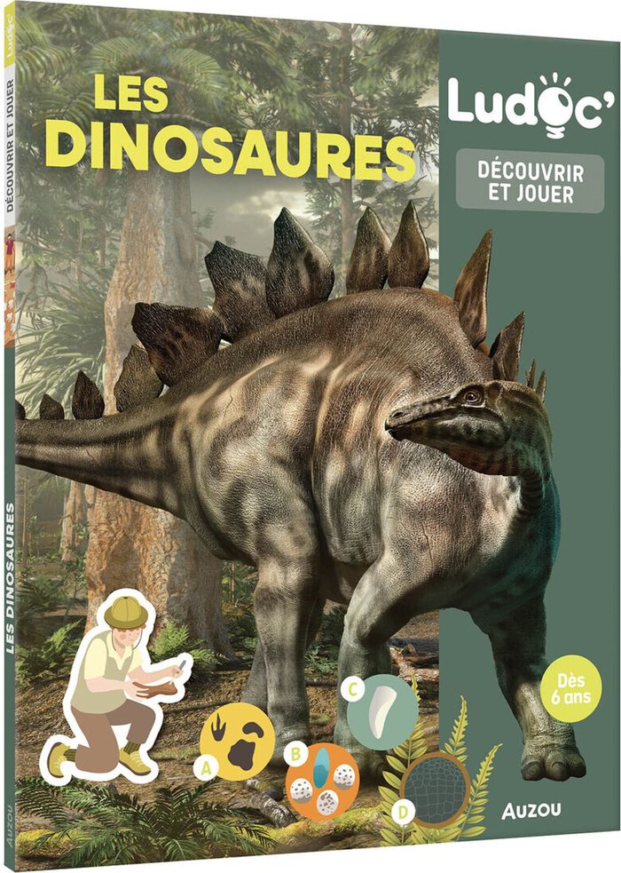 Couverture du livre « Les dinosaures » de Laureen Bouyssou, librairie Les Contes Infusés à Corte