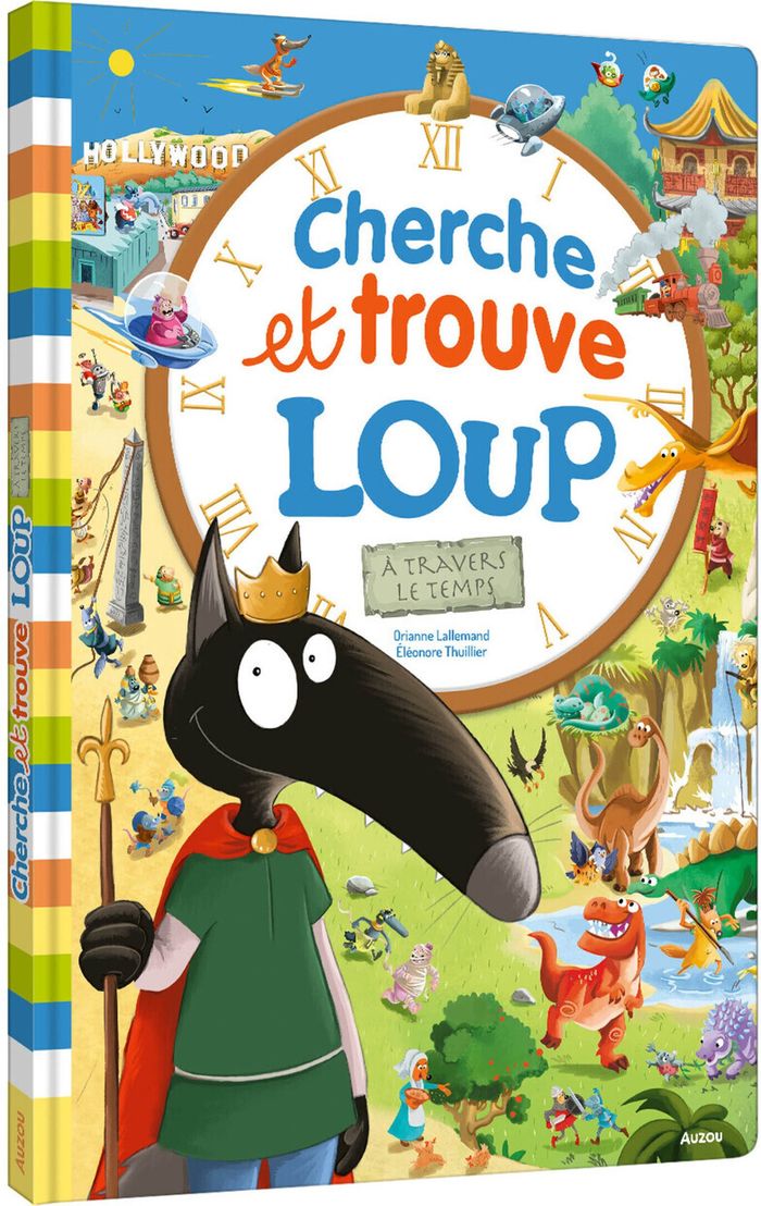 Couverture du livre « Cherche et trouve Loup : à travers le temps », librairie Les Contes Infusés à Corte