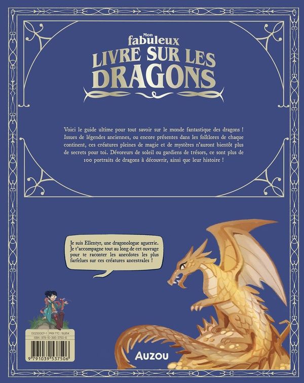 Quatrième de couverture de « MON FABULEUX LIVRE DES DRAGONS »