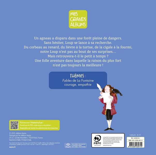 Quatrième de couverture de « Le loup qui sauvait les animaux »