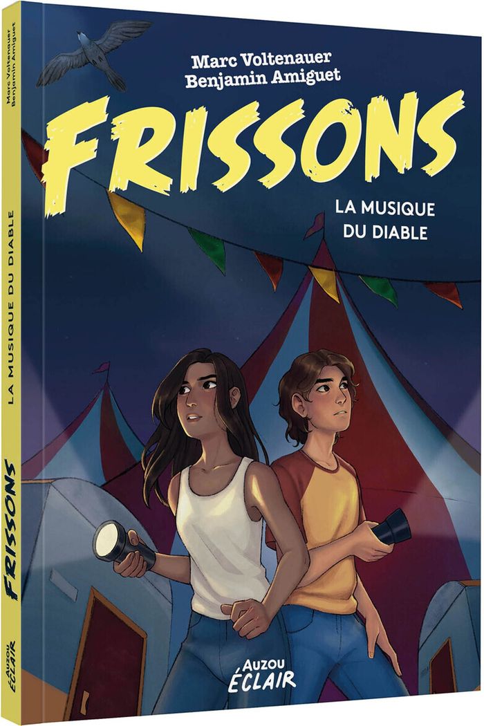 Couverture du livre « FRISSONS - LA MUSIQUE DU DIABLE », librairie Les Contes Infusés à Corte