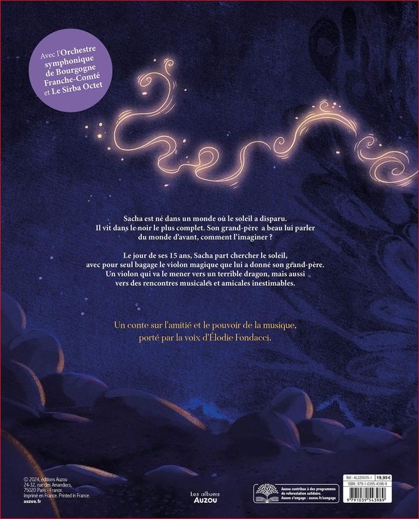 Quatrième de couverture de « LE VIOLON MAGIQUE - ET LE DRAGON DE FEU »