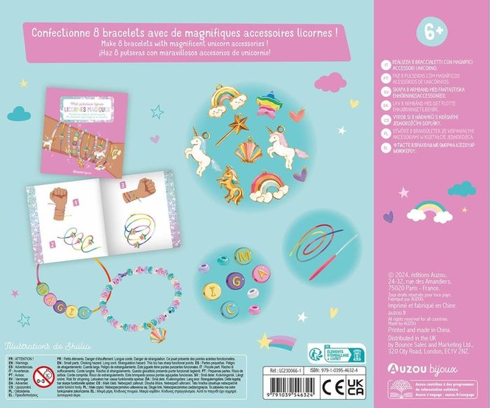 Quatrième de couverture de « MA BOITE A BIJOUX - MES FABULEUX BIJOUX LICORNES MAGIQUES »
