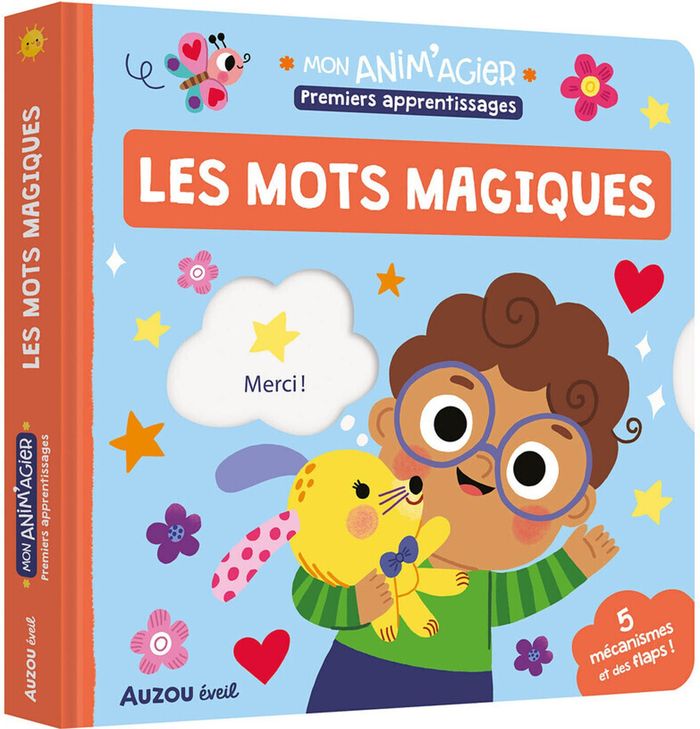 Couverture du livre « PREMIERS APPRENTISSAGES - LES MOTS MAGIQUES », librairie Les Contes Infusés à Corte