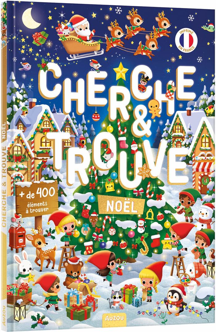 Couverture du livre « CHERCHE ET TROUVE - NOEL » de Lescoat/mercier/paku, librairie Les Contes Infusés à Corte