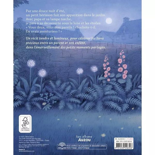 Quatrième de couverture de « LA NUIT DU HERISSON »