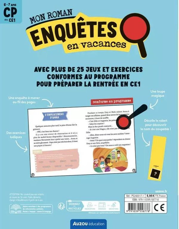 Quatrième de couverture de « Le voleur du camping »