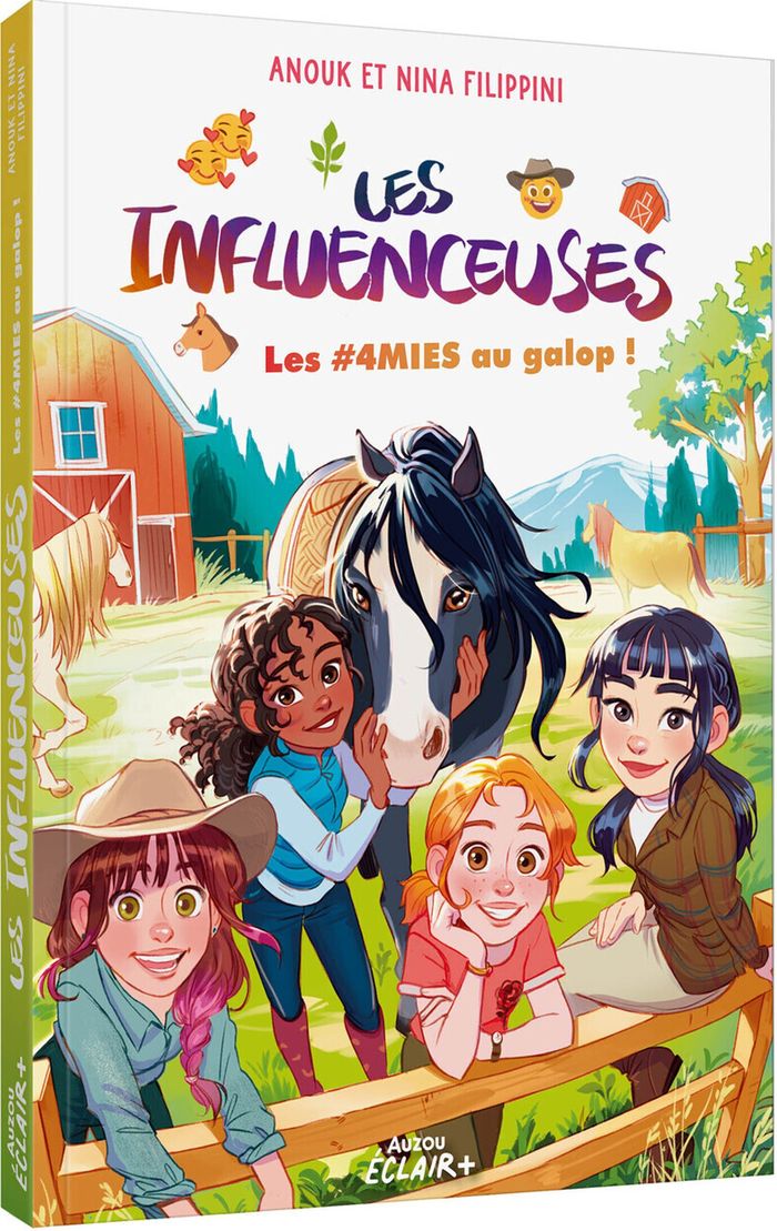 Couverture du livre « LES INFLUENCEUSES - TOME 6 LES #4MIES AU GALOP ! - VOL06 » de Filippini/calderon, librairie Les Contes Infusés à Corte