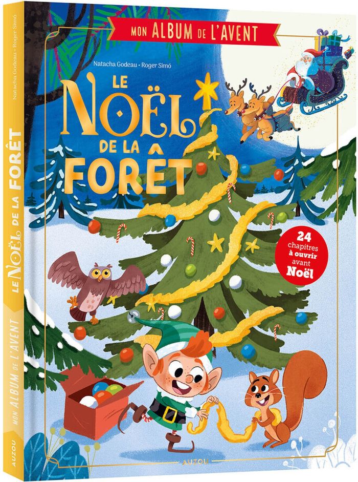 Couverture du livre « Le Noël de la forêt » de Natacha Godeau, librairie Les Contes Infusés à Corte