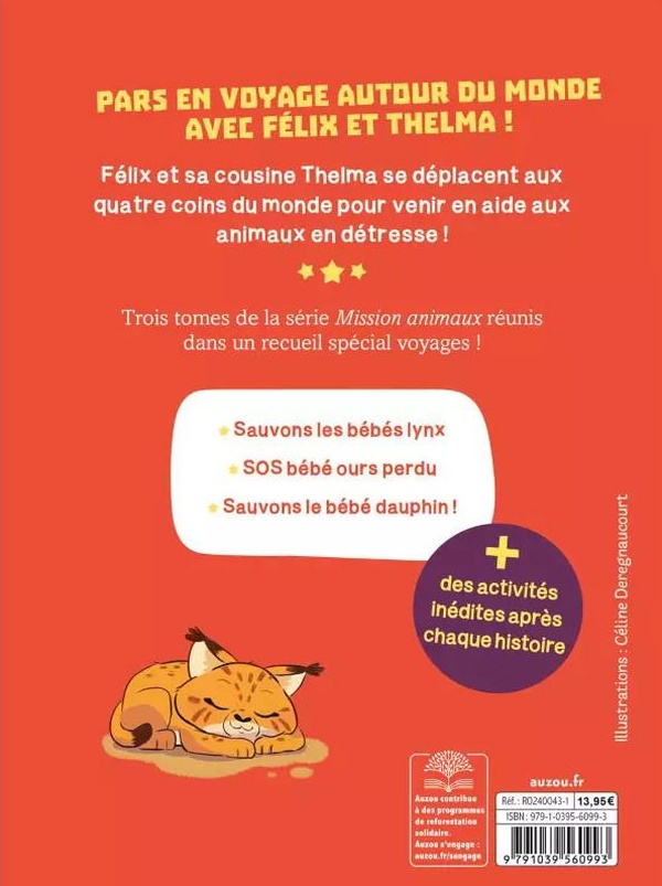 Quatrième de couverture de « Mission animaux : autour du monde »