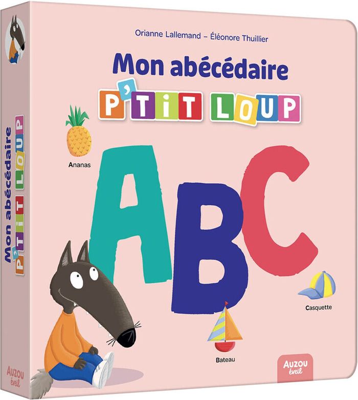 Couverture du livre « Mon abécédaire P'tit loup » de Orianne Lallemand, librairie Les Contes Infusés à Corte