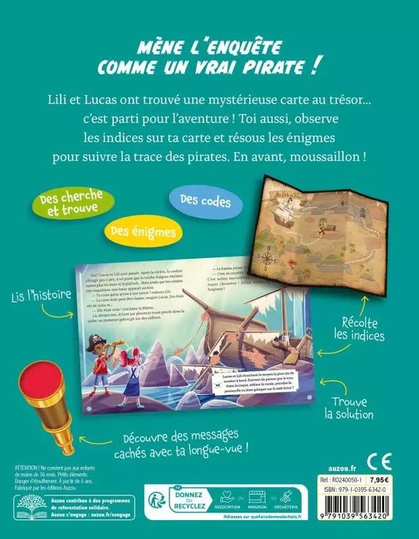 Quatrième de couverture de « La chasse au trésor »