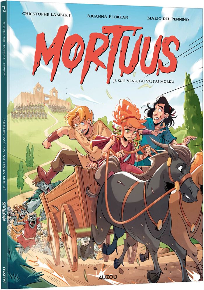 Couverture du livre « Mortuus : je suis venu, j'ai vu, j'ai mordu ! », librairie Les Contes Infusés à Corte