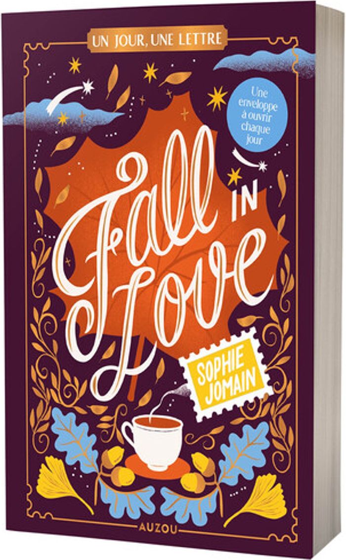 Couverture du livre « UN JOUR, UNE LETTRE - FALL IN LOVE », librairie Les Contes Infusés à Corte