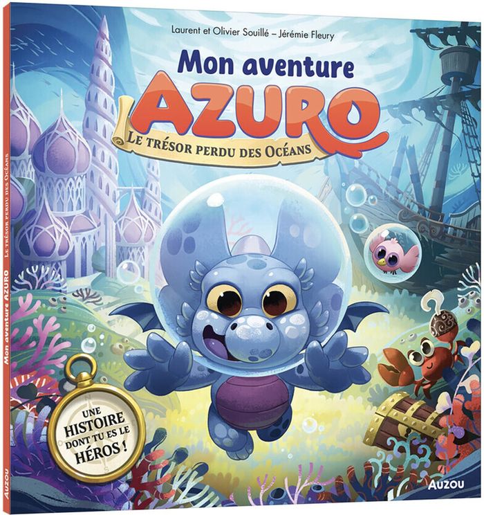 Couverture du livre « Mon aventure Azuro : Le trésor perdu des océans » de Jérémie Fleury, librairie Les Contes Infusés à Corte