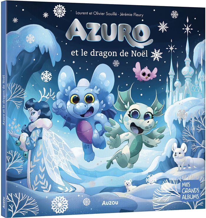 Couverture du livre « AZURO ET LE DRAGON DE NOEL », librairie Les Contes Infusés à Corte