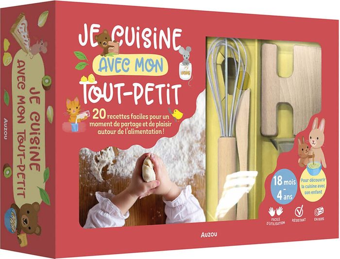 Couverture du livre « JE CUISINE AVEC MON TOUT-PETIT », librairie Les Contes Infusés à Corte