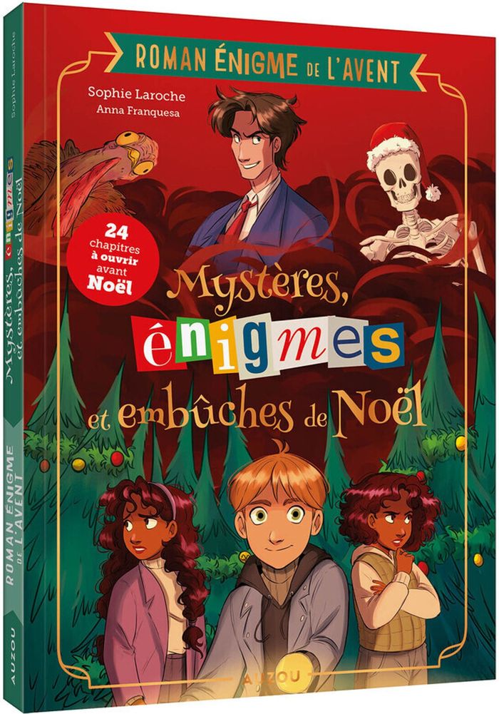 Couverture du livre « ROMAN ENIGME DE L'AVENT - MYSTERES, ENIGMES ET EMBUCHES DE NOEL », librairie Les Contes Infusés à Corte