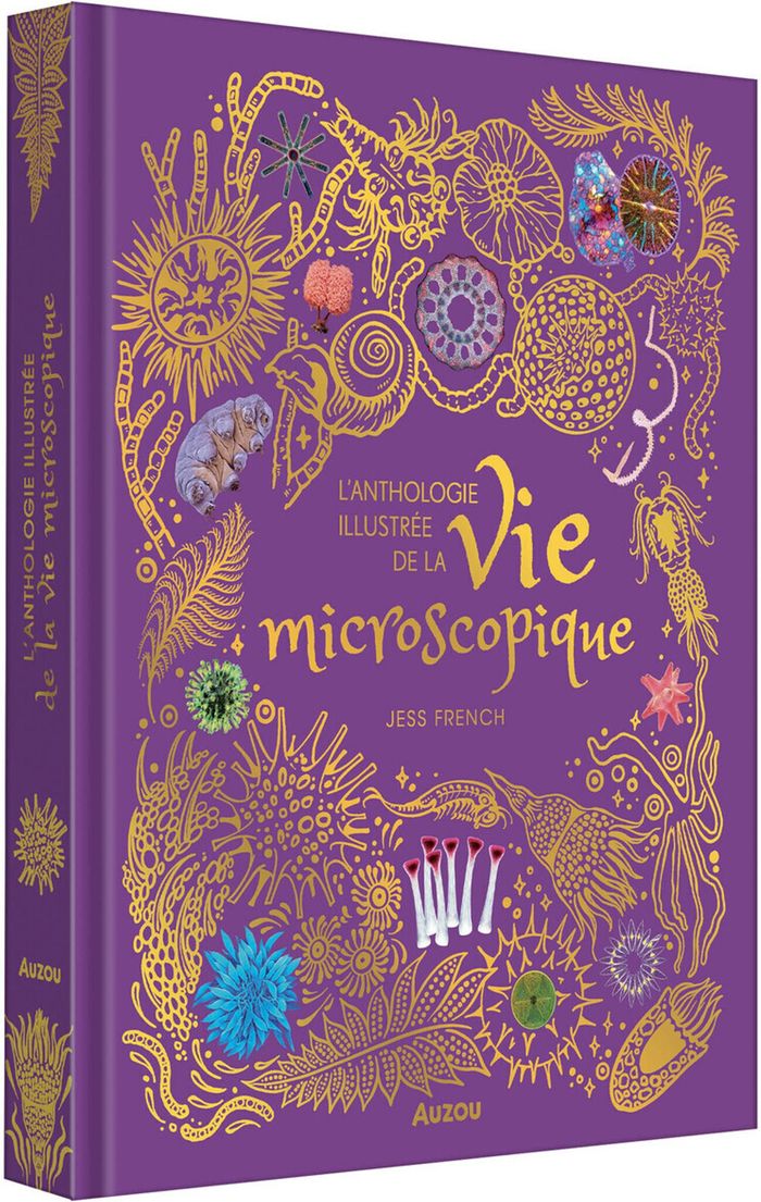 Couverture du livre « L'ANTHOLOGIE ILLUSTREE DE LA VIE MICROSCOPIQUE », librairie Les Contes Infusés à Corte