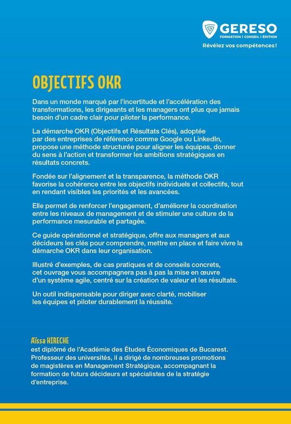 Quatrième de couverture de « Objectifs OKR : comment exécuter (enfin) sa stratégie »