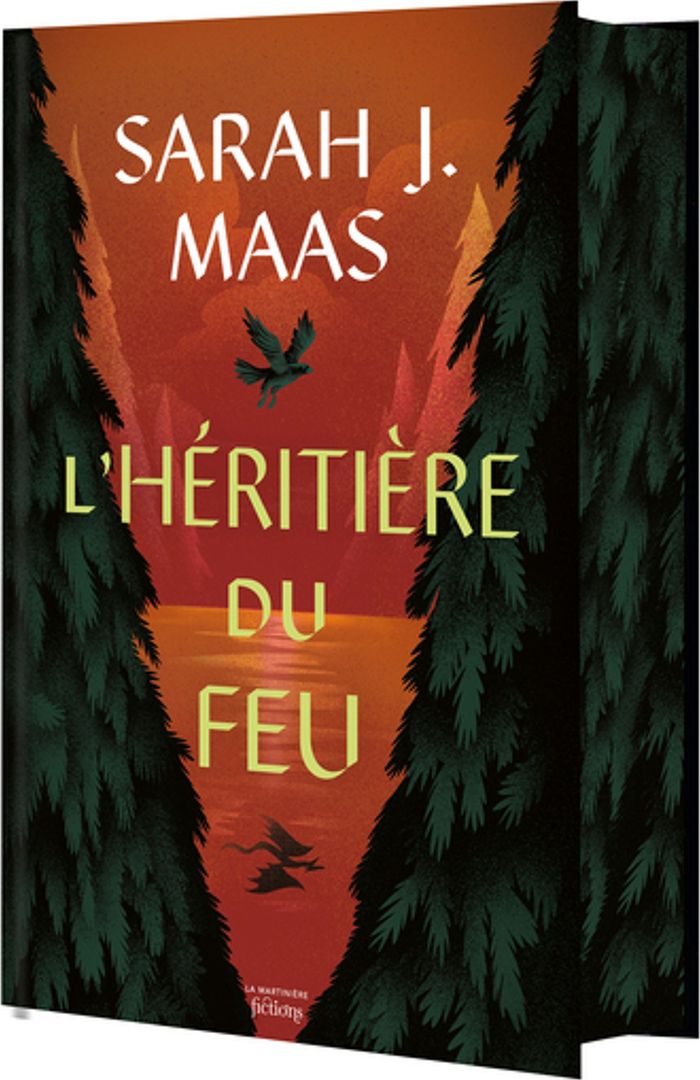 Couverture du livre « THRONE OF GLASS T3 - COLLECTOR - L'HERITIERE DU FEU - NOUVELLE EDITION », librairie Les Contes Infusés à Corte