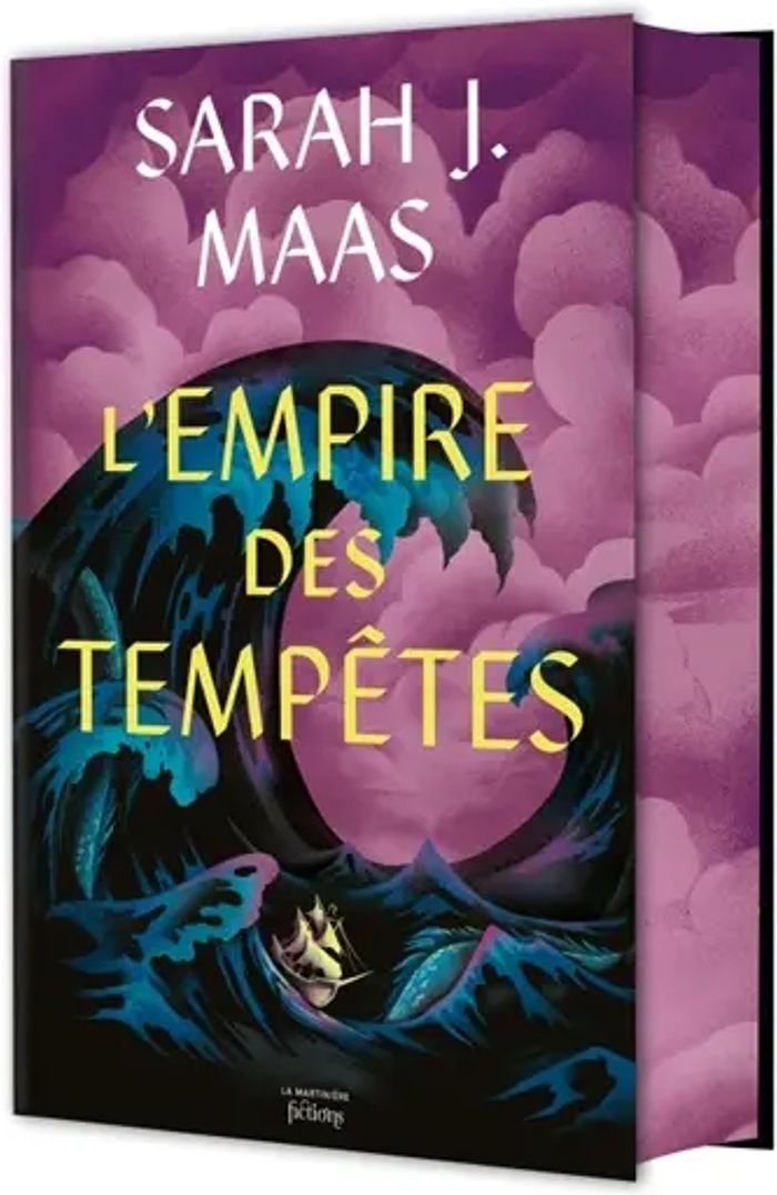 Couverture du livre « THRONE OF GLASS T5 - COLLECTOR - L'EMPIRE DES TEMPETES - NOUVELLE EDITION », librairie Les Contes Infusés à Corte