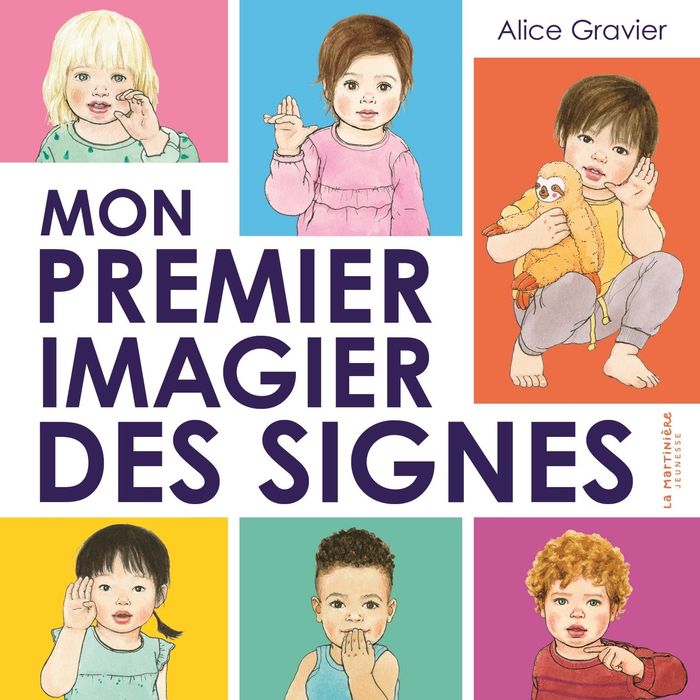 Couverture du livre « Mon premier imagier des signes », librairie Les Contes Infusés à Corte