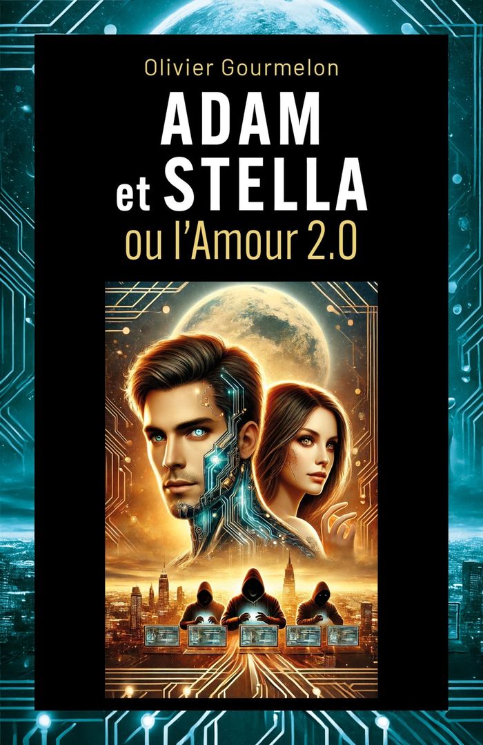 Couverture du livre « Adam et Stella : ou l'amour 2.0 » de Olivier Gourmelon, librairie Les Contes Infusés à Corte