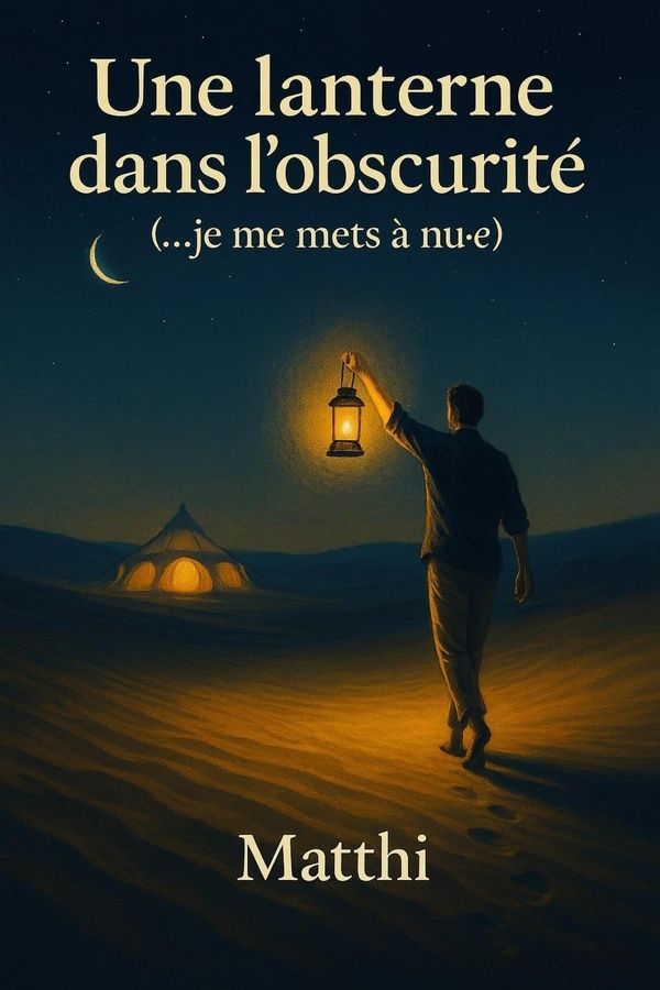 Couverture du livre « Une lanterne dans l'obscurité : je me mets à nue » de Matthi Galerneau, librairie Les Contes Infusés à Corte