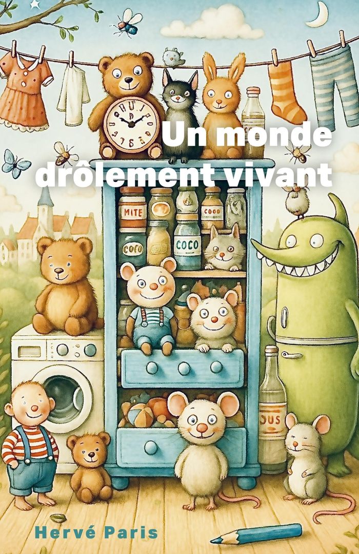 Couverture du livre « Un monde drôlement vivant » de Hervé Paris, librairie Les Contes Infusés à Corte