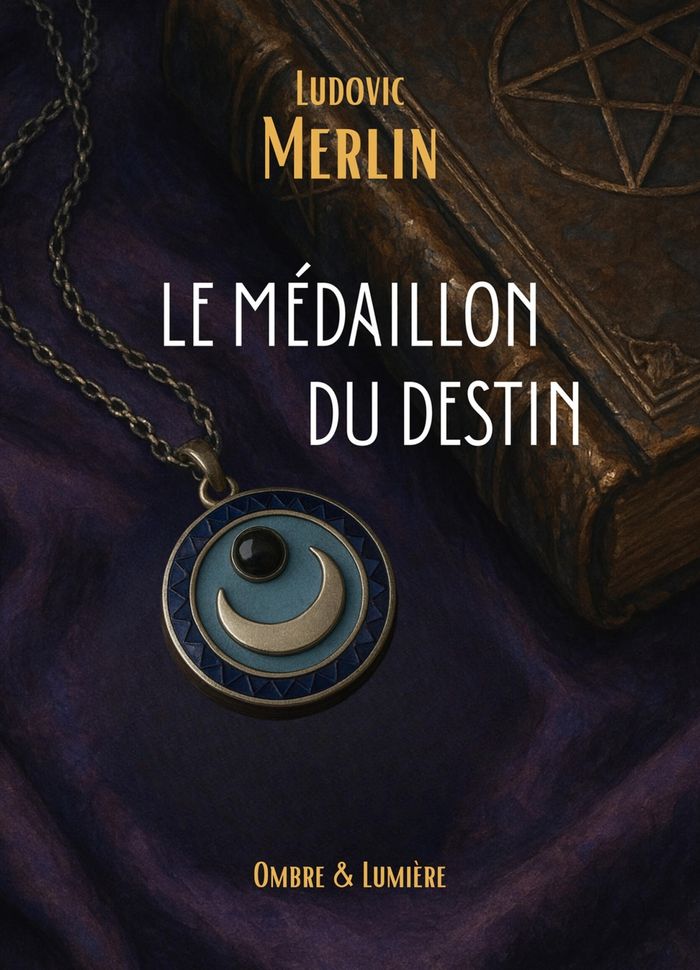 Couverture du livre « Le médaillon du destin : ombre & lumière » de Ludovic Merlin, librairie Les Contes Infusés à Corte