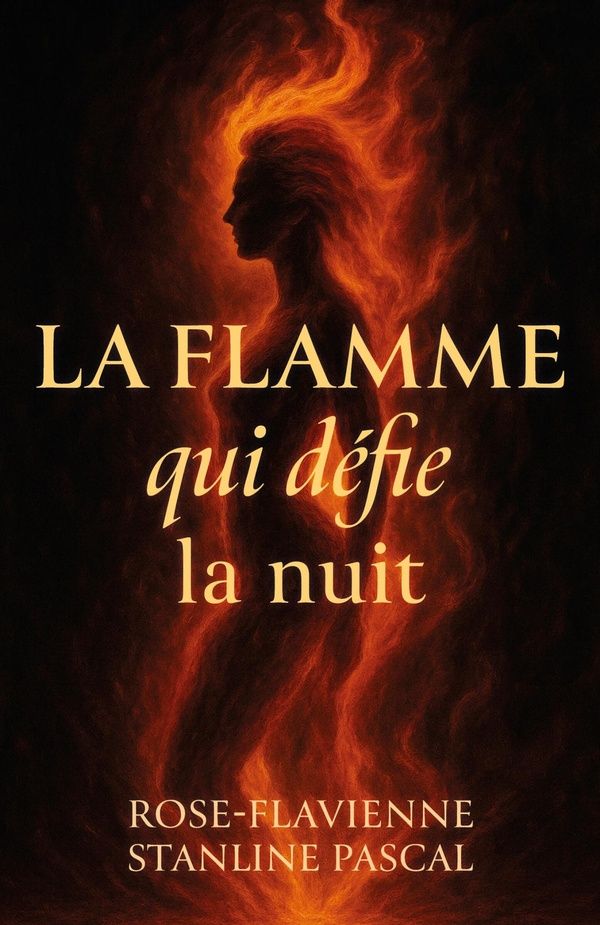 Couverture du livre « La flamme qui défie la nuit : histoire vraie d'une résilience face aux épreuves » de Rose-Flavienne Stanline Pascal, librairie Les Contes Infusés à Corte