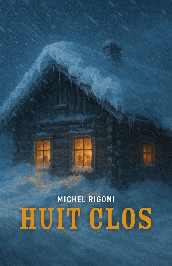 Couverture du livre « Huit clos » de Michel Rigoni, librairie Les Contes Infusés à Corte
