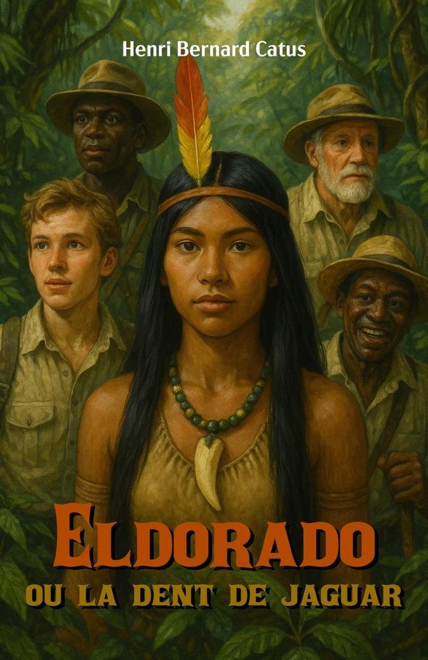 Couverture du livre « Eldorado ou la dent de jaguar » de H. Bernard Catus, librairie Les Contes Infusés à Corte