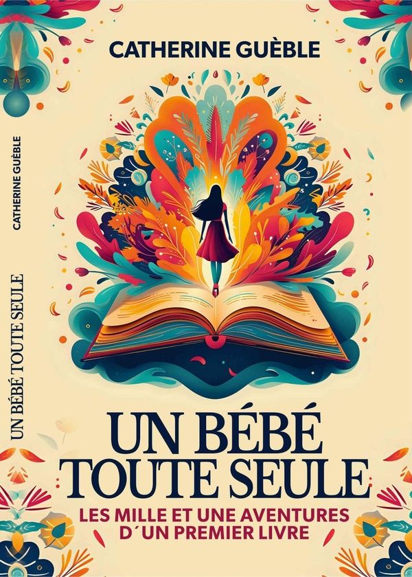 Couverture du livre « UN BEBE TOUTE SEULE - LES MILLE ET UNE AVENTURES D'UN PREMIER LIVRE » de Catherine Gueble, librairie Les Contes Infusés à Corte