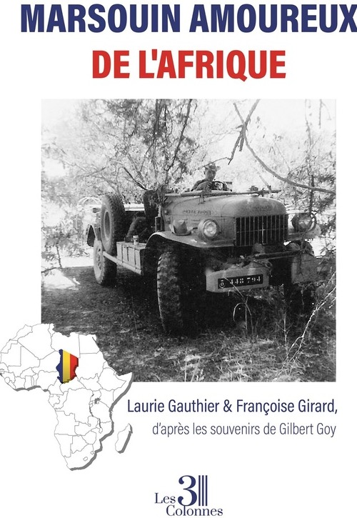 Couverture du livre « Marsouin amoureux de l'Afrique » de Laurie Gauthier & Françoise Girard, librairie Les Contes Infusés à Corte