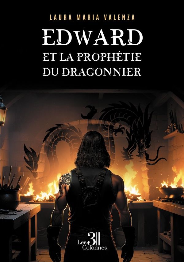 Couverture du livre « Edward et la prophétie du dragonnier » de Laura Maria Valenza, librairie Les Contes Infusés à Corte