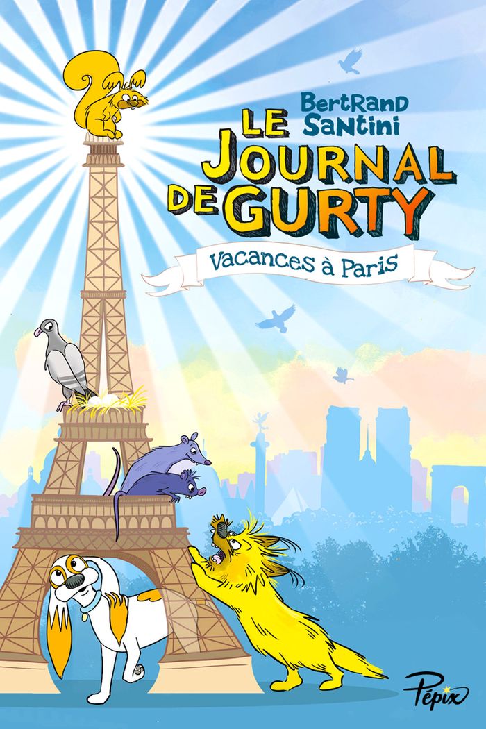 Couverture du livre « LE JOURNAL DE GURTY - T12 - VACANCES A PARIS », librairie Les Contes Infusés à Corte