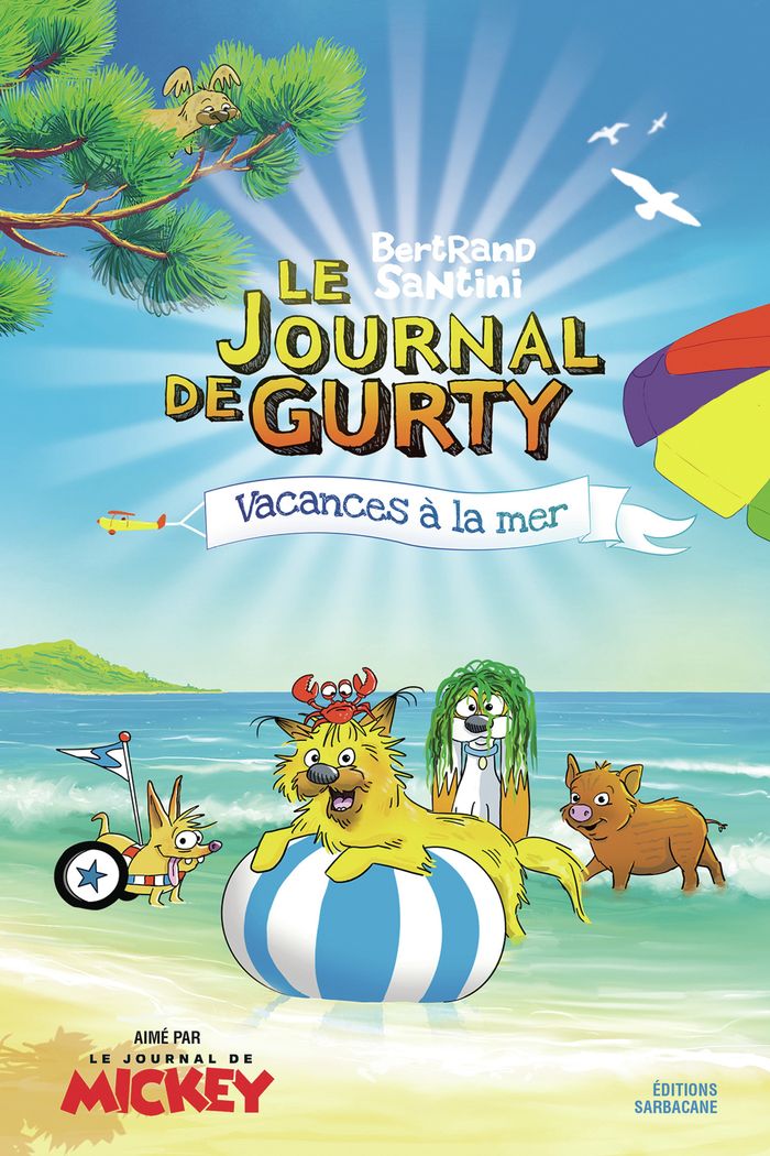 Couverture du livre « Vacances à la mer » de Bertrand Santini, librairie Les Contes Infusés à Corte