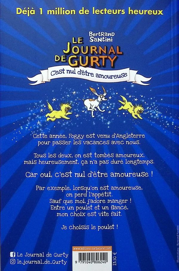 Quatrième de couverture de « C'est nul d'être amoureuse »