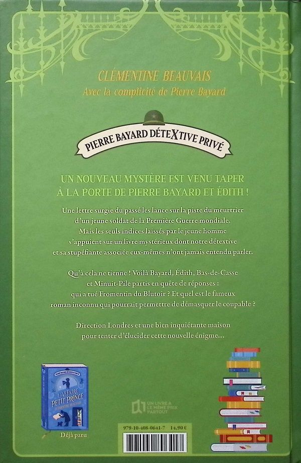 Quatrième de couverture de « PIERRE BAYARD, DETEXTIVE PRIVE - T02 - ENQUETE SUR PETER PAN »