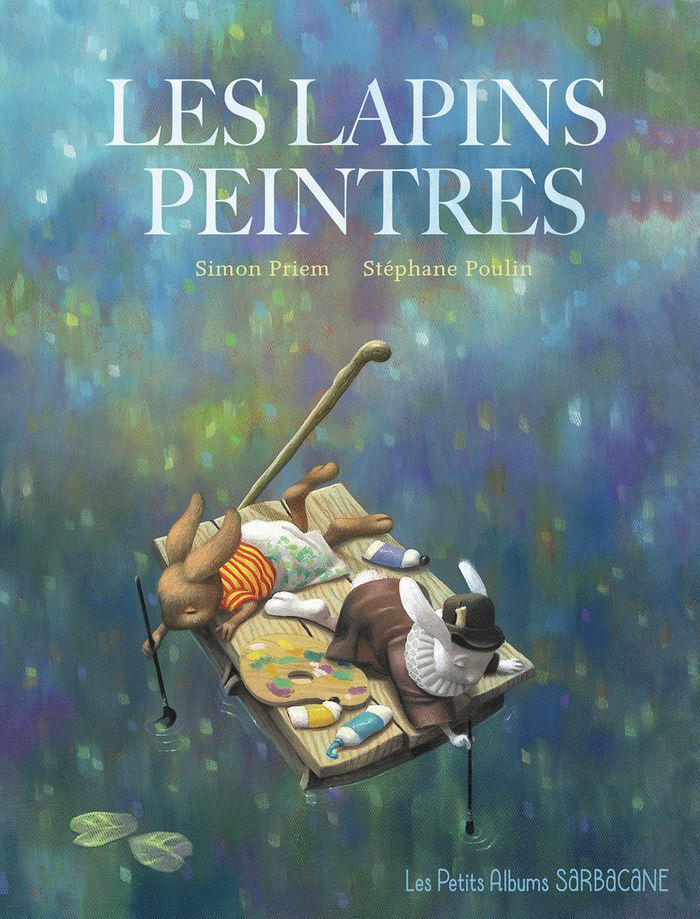 Couverture du livre « Les lapins peintres » de Simon Priem, librairie Les Contes Infusés à Corte