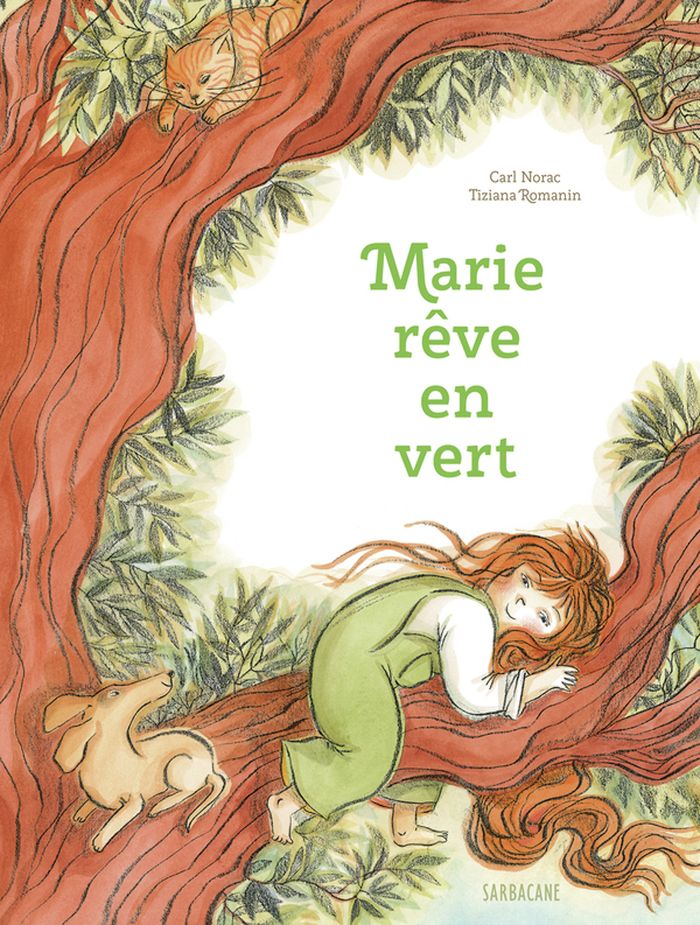 Couverture du livre « Marie rêve en vert » de Carl Norac, librairie Les Contes Infusés à Corte
