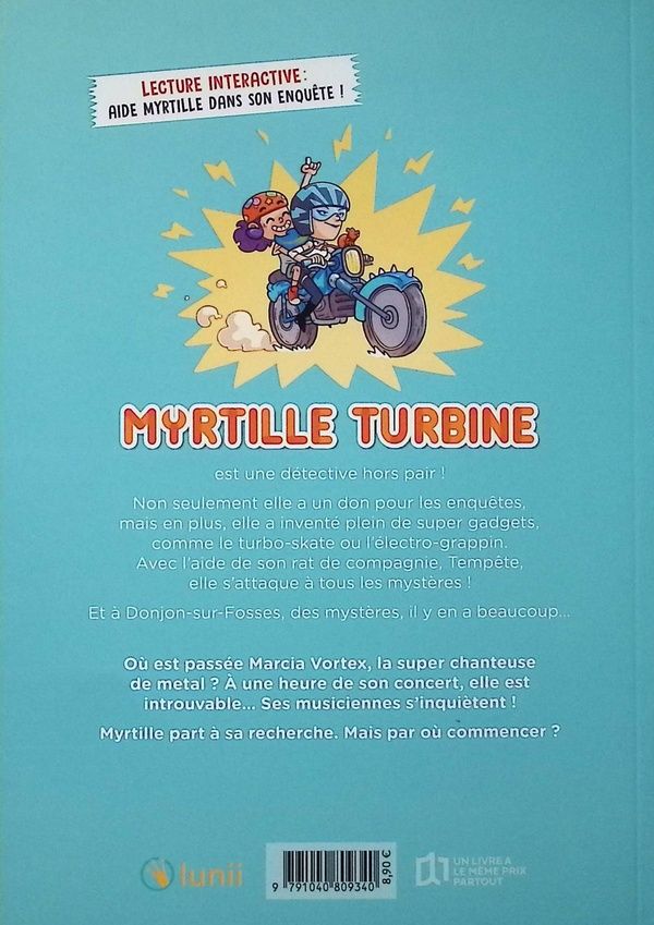 Quatrième de couverture de « Marcia Vortex a disparu ! »