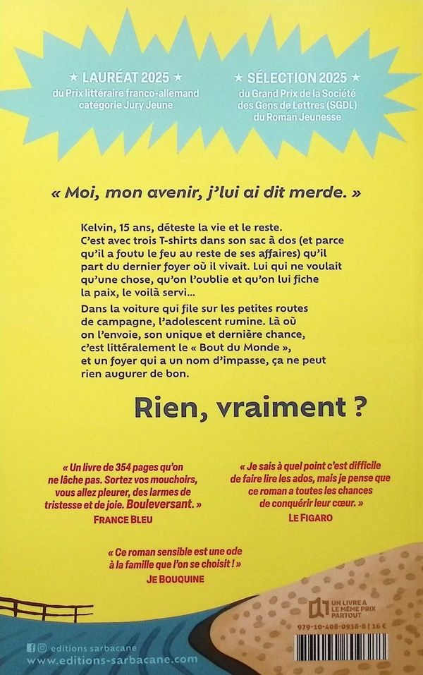 Quatrième de couverture de « Un bout du monde »
